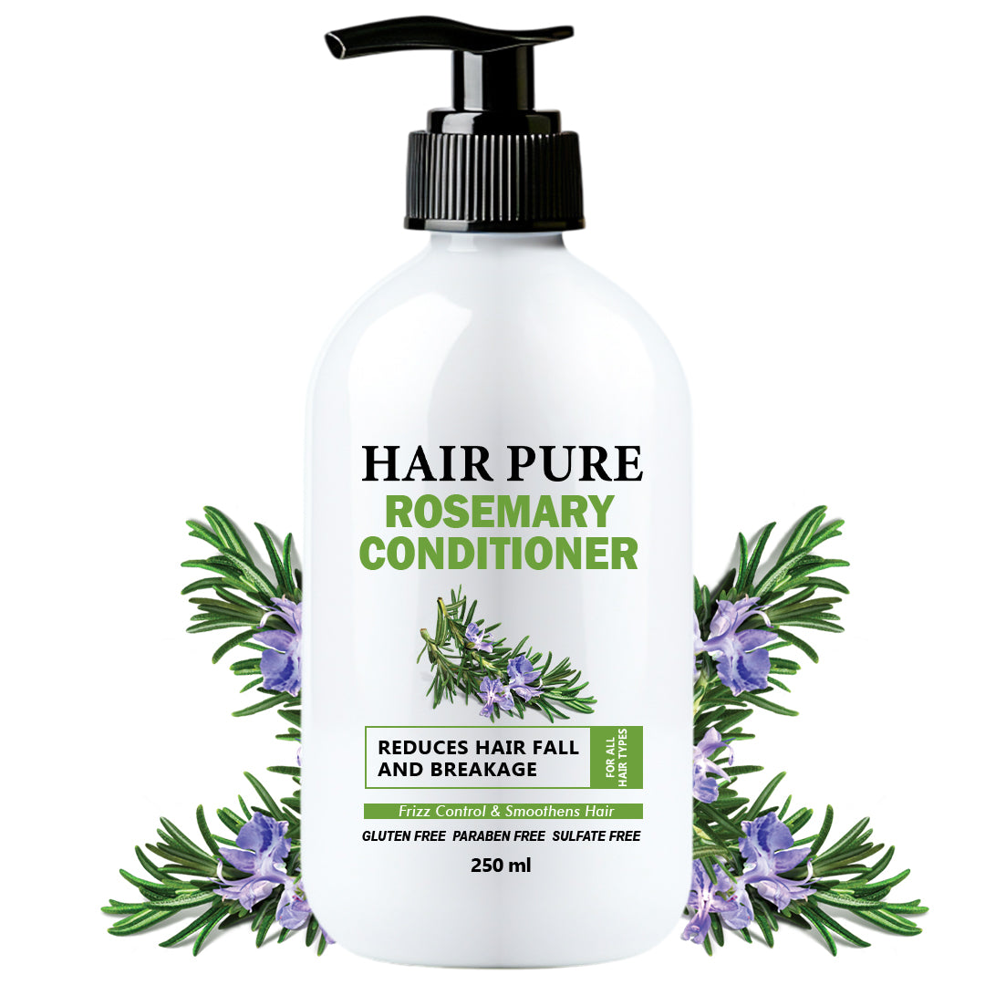Hair Pure Rosemary Conditioner | Reduces Hair Fall & Breakage | Frizz Control & Smooth, Shiny Hair | Strengthens & Nourishes| 250 ml