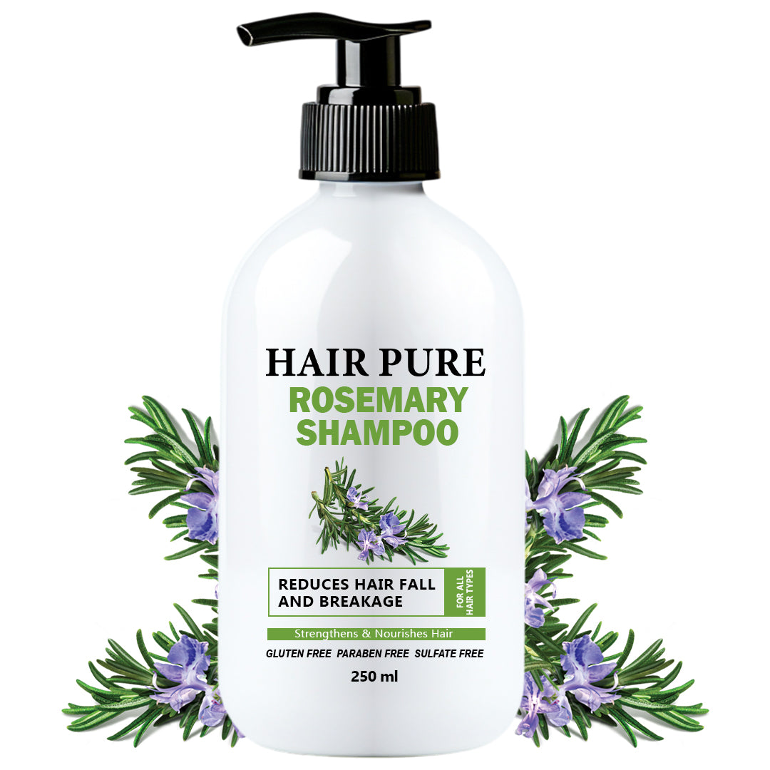 Hair Pure Rosemary Shampoo | With Natural Rosemary Extracts | Reduces Hair Fall & Breakage | Strengthens, Nourishes & Promotes Healthy Hair Growth| 250 ml