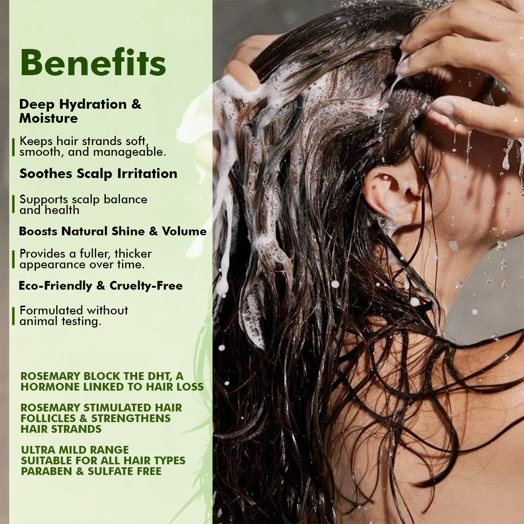 Hair Pure Rosemary Shampoo | With Natural Rosemary Extracts | Reduces Hair Fall & Breakage | Strengthens, Nourishes & Promotes Healthy Hair Growth| 250 ml