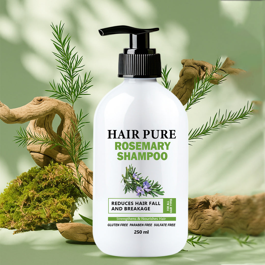 Hair Pure Rosemary Shampoo | With Natural Rosemary Extracts | Reduces Hair Fall & Breakage | Strengthens, Nourishes & Promotes Healthy Hair Growth| 250 ml