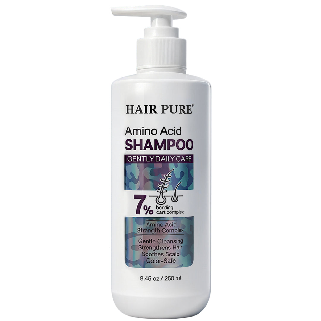 Hair Pure Amino Acid Shampoo 250ml – Gentle Daily Cleansing Shampoo with 7% Bonding Care Complex for Strong, Smooth & Frizz-Free Hair