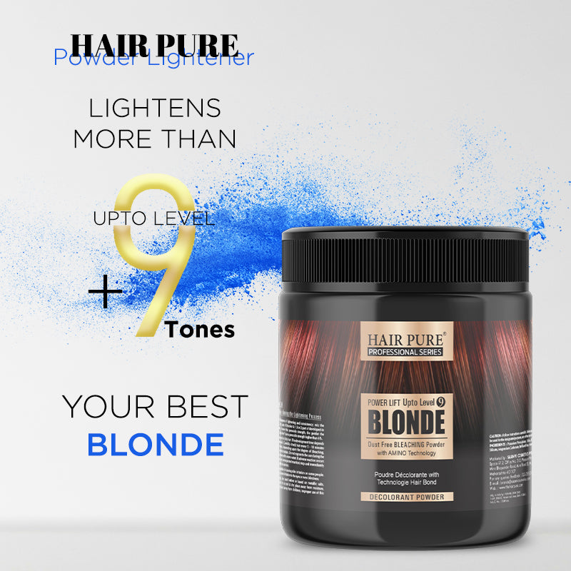 Hair Pure Hair Blonde Powder Dust Free Lightening Powder 400gm