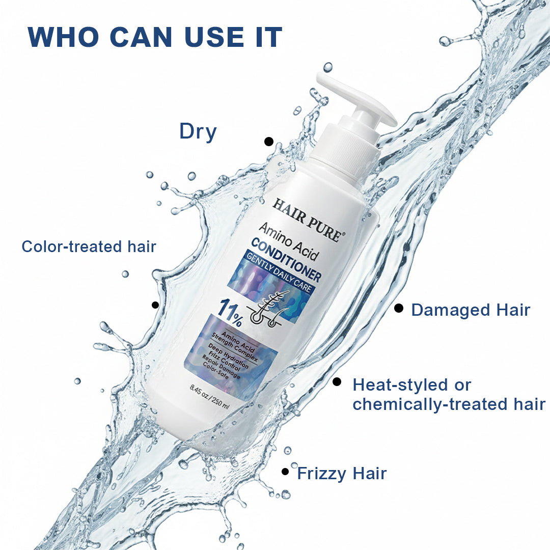 Hair Pure Amino Acid Conditioner 250ml – Strengthening, Repairing & Hydrating Hair Conditioner with 11% Bonding Care Complex