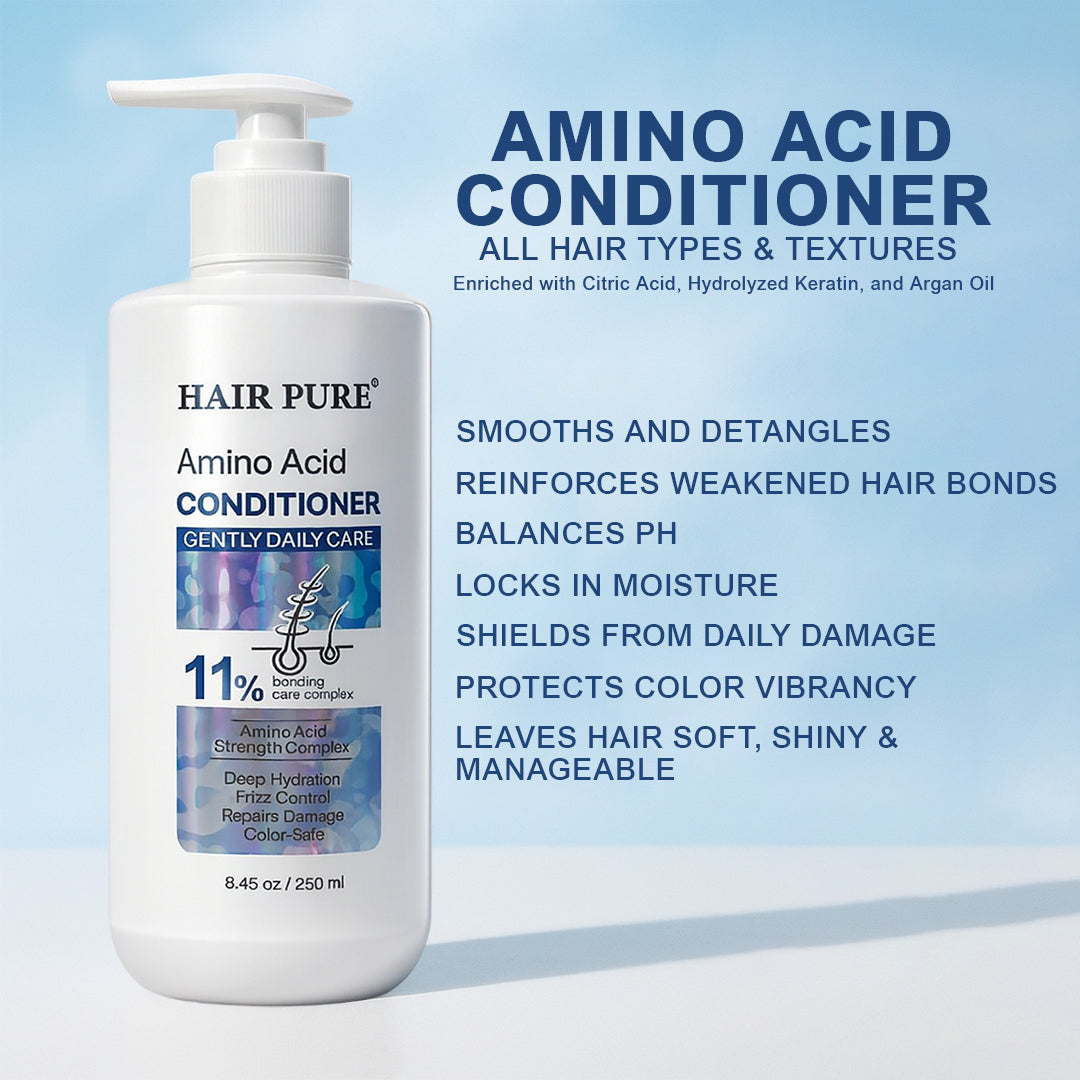 Hair Pure Amino Acid Conditioner 250ml – Strengthening, Repairing & Hydrating Hair Conditioner with 11% Bonding Care Complex