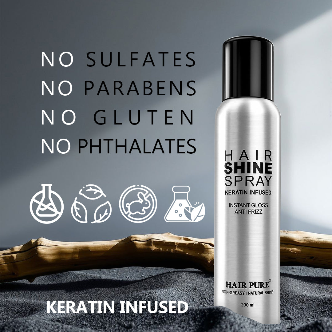 Hair Pure Hair Shine Spray for Women & Men 200ml
