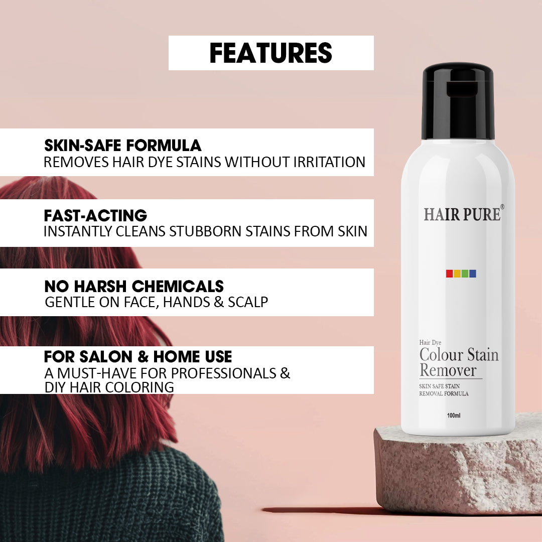 Hair Dye Colour Stain Remover for Skin - 100ml