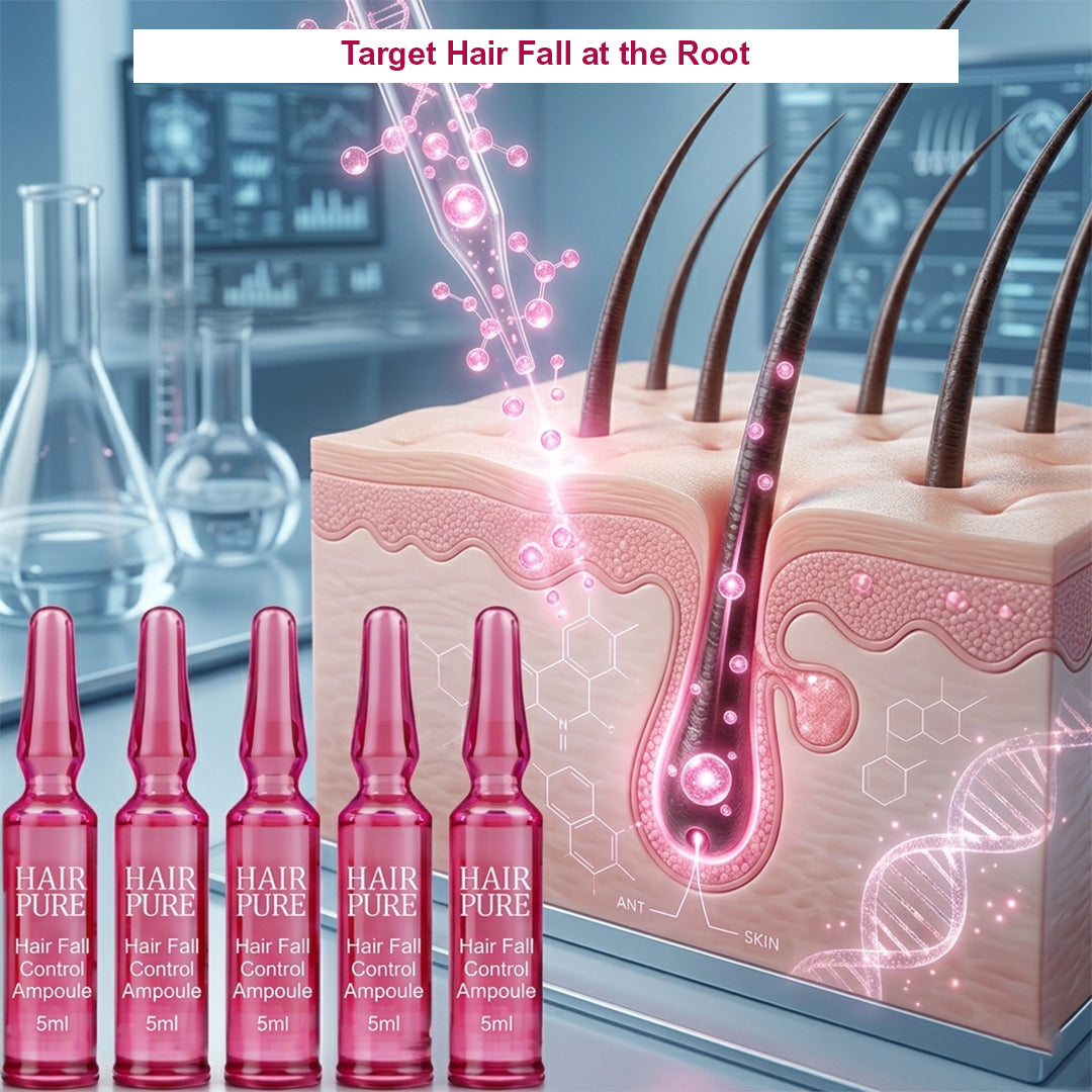 Hair Pure Hair Fall Control Ampoule 5ml – Strengthening Hair Treatment to Reduce Hair Fall & Breakage