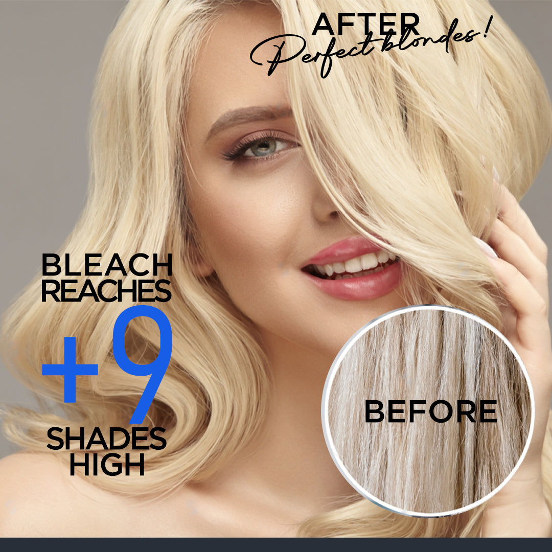 Hair Pure Bleaching Decolorant Powder 100g – Multi Blond Hair Lightener with Anti-Yellow Effect for 9-Level Lightening