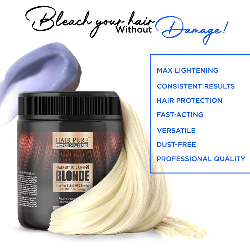 Hair Pure Hair Blonde Powder Dust Free Lightening Powder 400gm