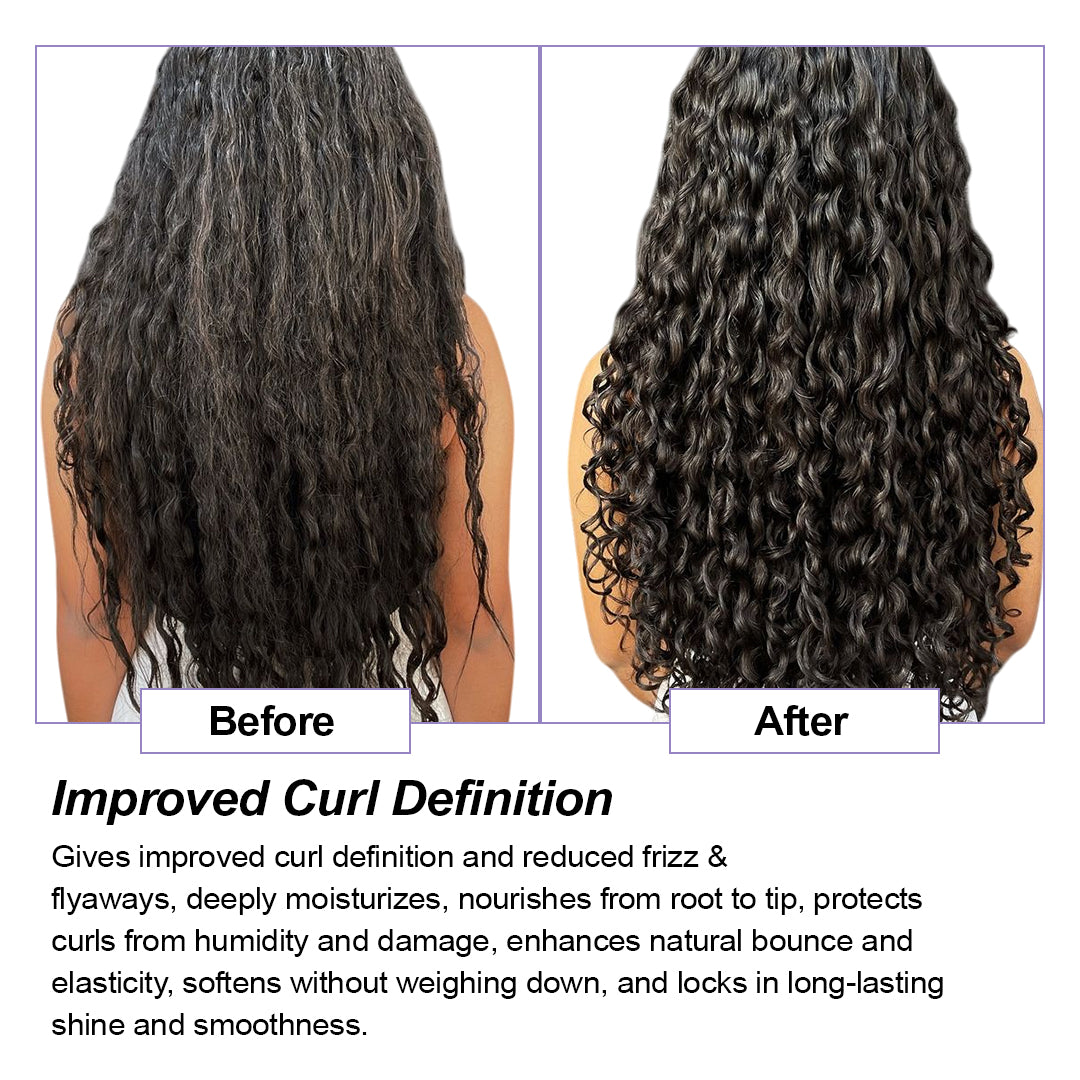 Hair Pure Curly Hair Shampoo – Infused with Jojoba Oil & Cocoa Butter – 250ml for Men and Women – Deep Moisture & Shine, Enhances Natural Curl Definition, Sulfate-Free Formula