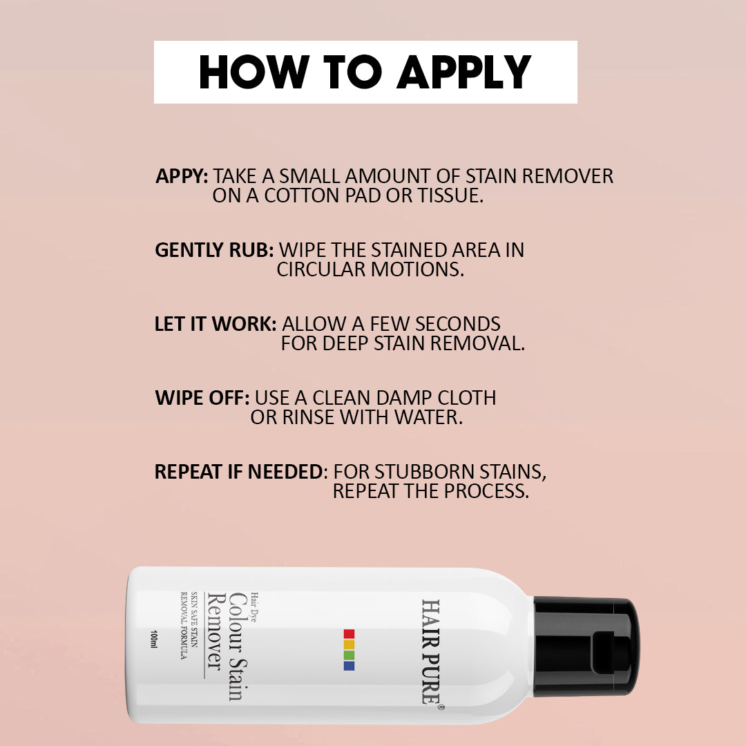 Hair Dye Colour Stain Remover for Skin - 100ml