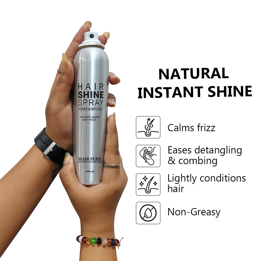 Hair Pure Hair Shine Spray for Women & Men 200ml