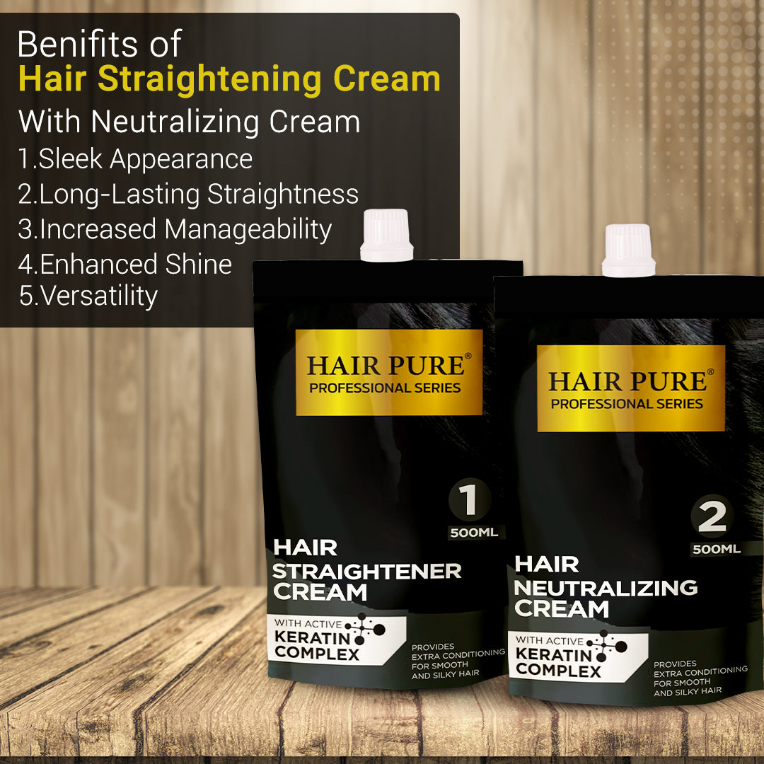 Hair Straightner Cream & Hair Neutralizing Cream 500ml